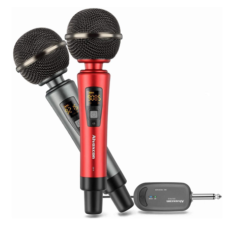 Wireless Microphone System, Rechargeable UHF Dynamic Handheld
