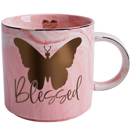 Butterfly Gifts Blessed Christian Coffee Mug for Women