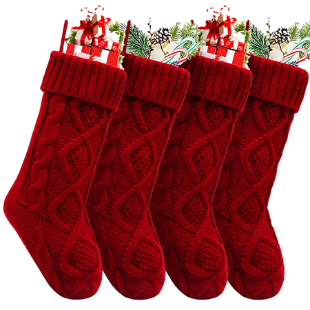 HEYHOUSE Christmas Stockings, 4 Pack