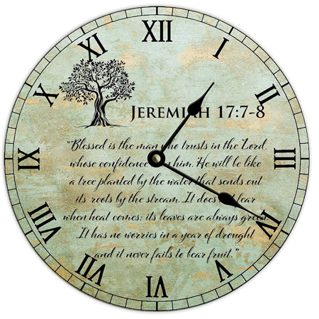by Unbranded Wall Clock 15 Inch, Blessed is The Man